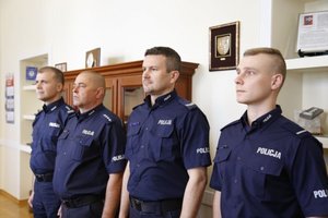 Nagrodzeni policjanci w Komendy Powiatowej w Busku-Zdroju
