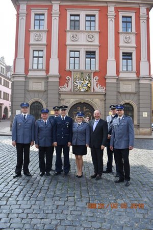 Kieleccy policjanci podczas wizyty u niemieckich kolegów
