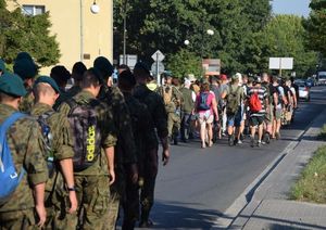 Marsz I Kompani Kadrowej na terenie powiatu jędrzejowskiego